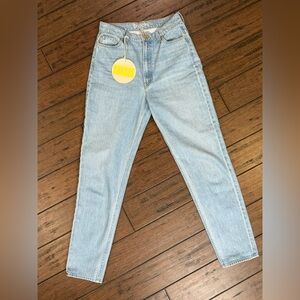 MOTHER SNACKS High Waisted Twizzy Skimp “just a nibble” mom jeans size 29 NWT